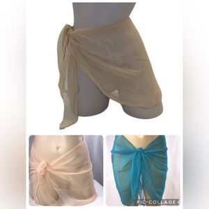 Zuliana Bundle of 3 Sarongs. Made in USA. New With Tags